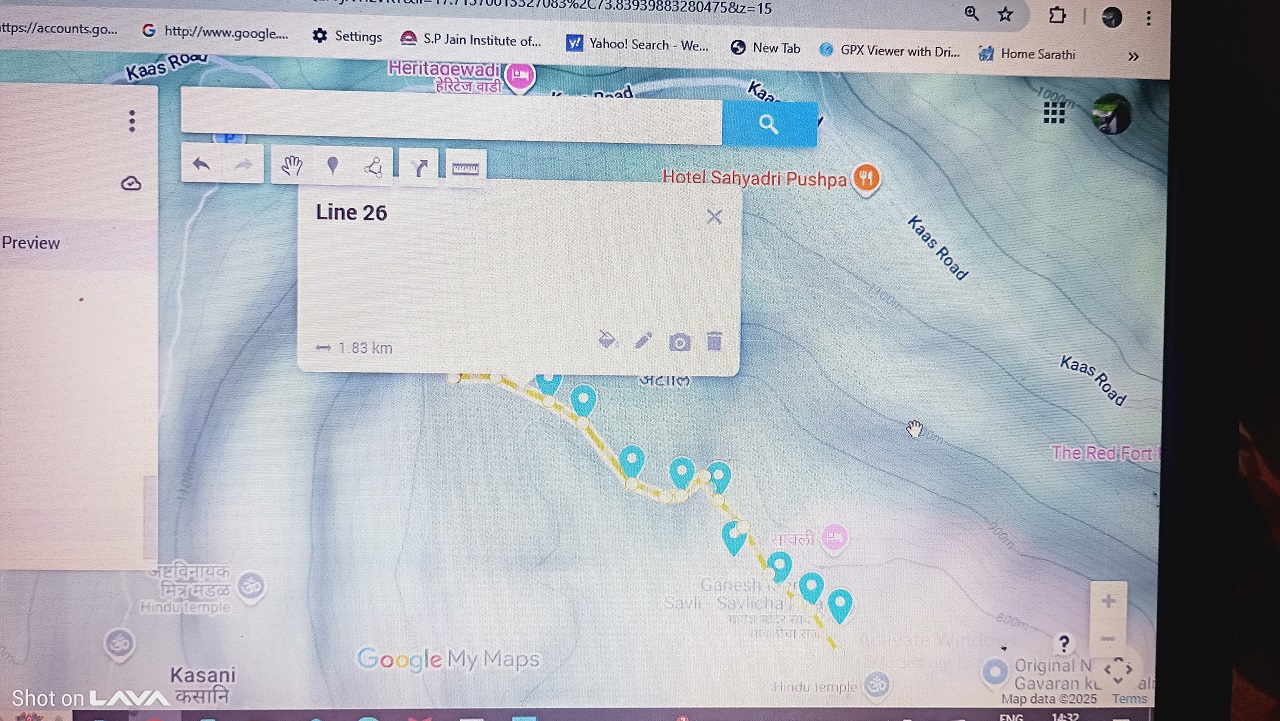 GPS Mapping for a water supply pipeline